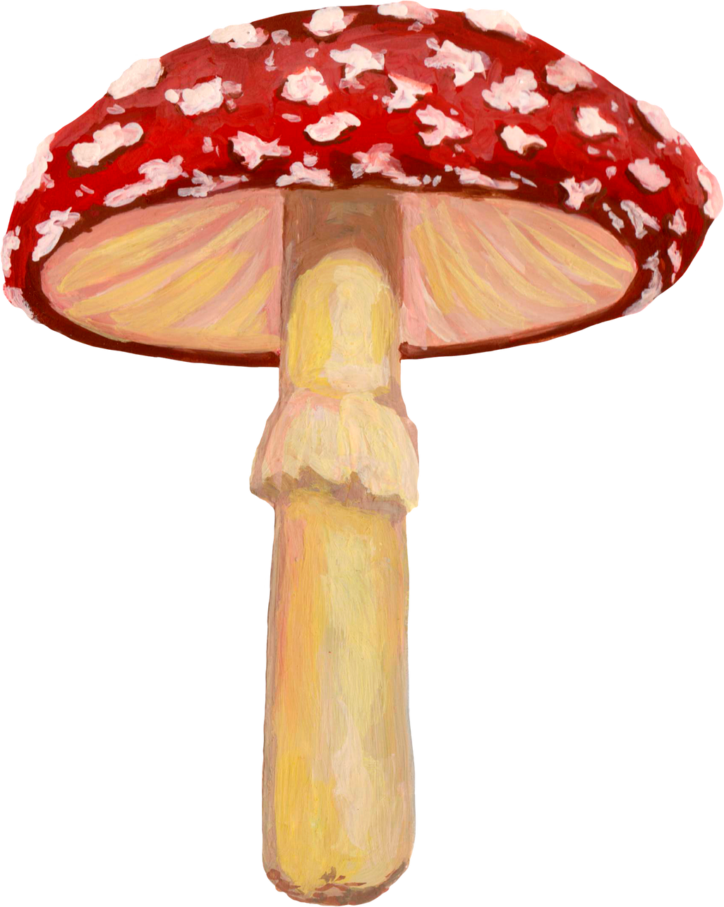 Watercolor Fly Agaric Mushroom Illustration